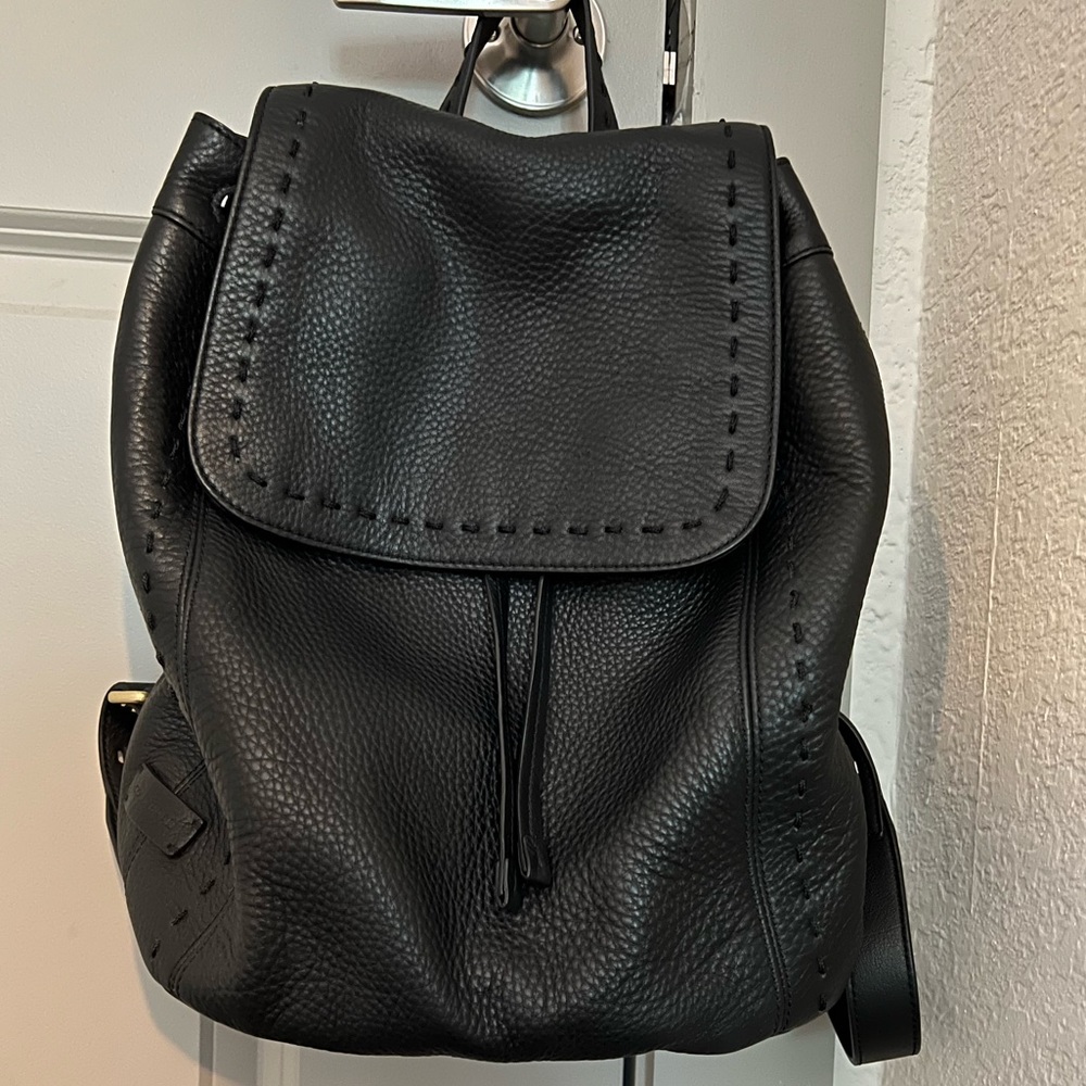 Cole Haan Black Leather Backpack